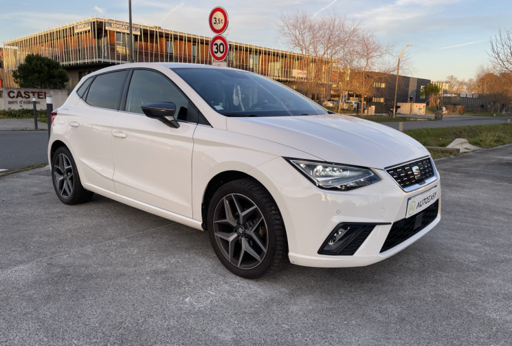 SEAT IBIZA Xcellence 1.0 EcoTSI 95cv * Caméra * Carplay * Alcantara * Keyless * Régul Adaptatif