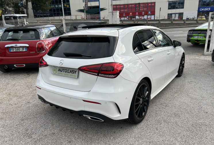 MERCEDES CLASSE A IV 180 D AMG LINE 7G-DCT * ENTRETIEN MERCEDES * TOIT OUVRANT * CUIR BLANC / NOIR