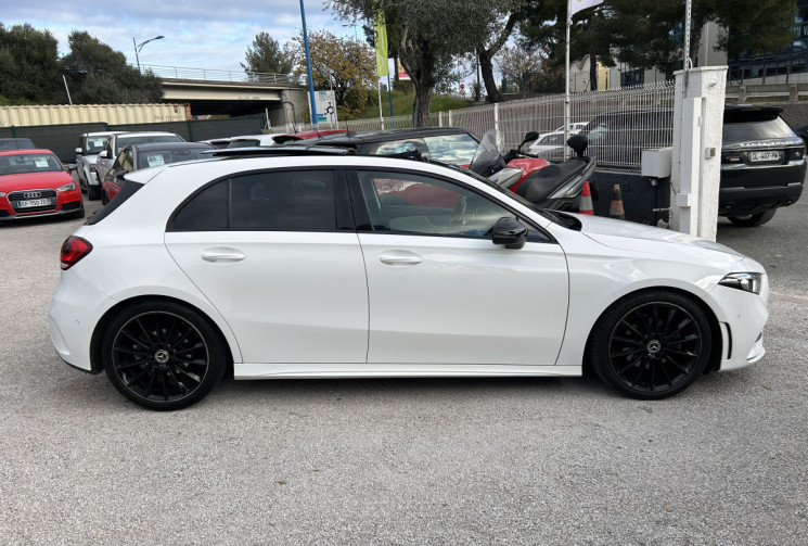 MERCEDES CLASSE A IV 180 D AMG LINE 7G-DCT * ENTRETIEN MERCEDES * TOIT OUVRANT * CUIR BLANC / NOIR