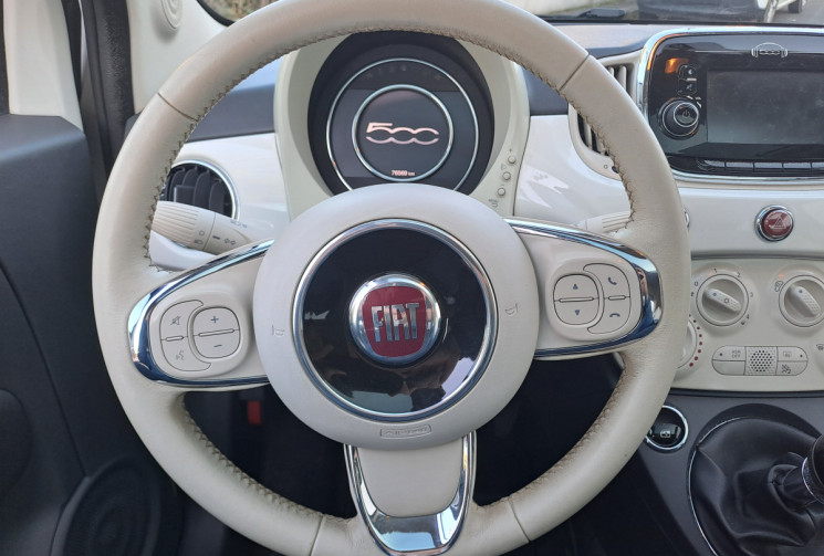 FIAT 500  1.2 69ch Lounge Toit Pano Kit Courroie neuf