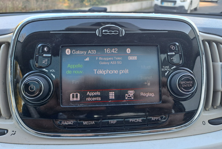 FIAT 500  1.2 69ch Lounge Toit Pano Kit Courroie neuf