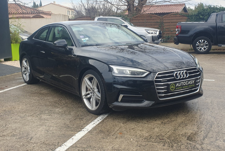 Audi A5 Coupé 45 TFSI QUATTRO 245 DESIGN LUXE HYBRID / 1°Main France / ATTELAGE / INDUCTION