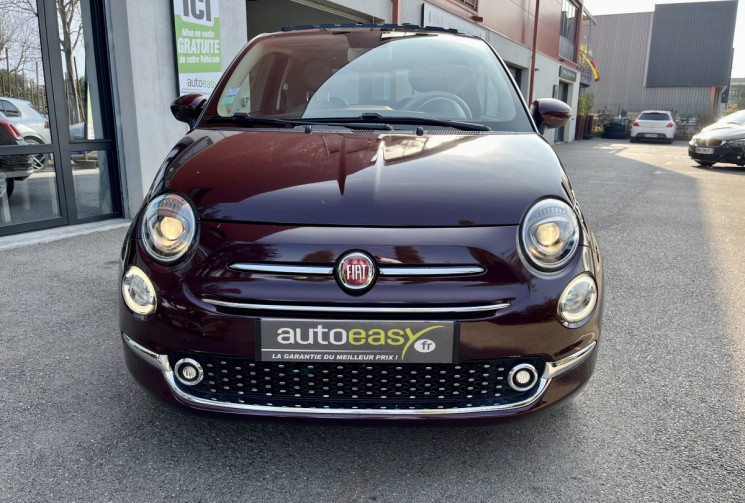 FIAT 500 1.2 8v 69ch S&S Repetto Dualogic / Toit ouvrant / Cuir / CARPLAY / Entretien à jour 