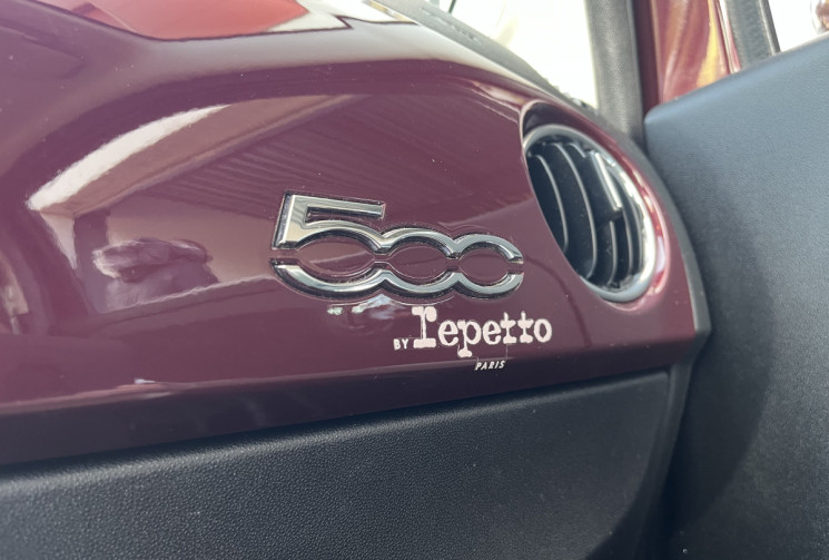 FIAT 500 1.2 8v 69ch S&S Repetto Dualogic / Toit ouvrant / Cuir / CARPLAY / Entretien à jour 