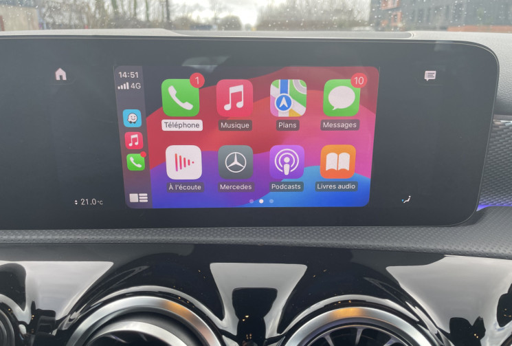 Mercedes CLASSE A 180d 116cv * Toit Ouvrant * Carplay * Caméra * Led d'ambiance * Sièges Chauffants