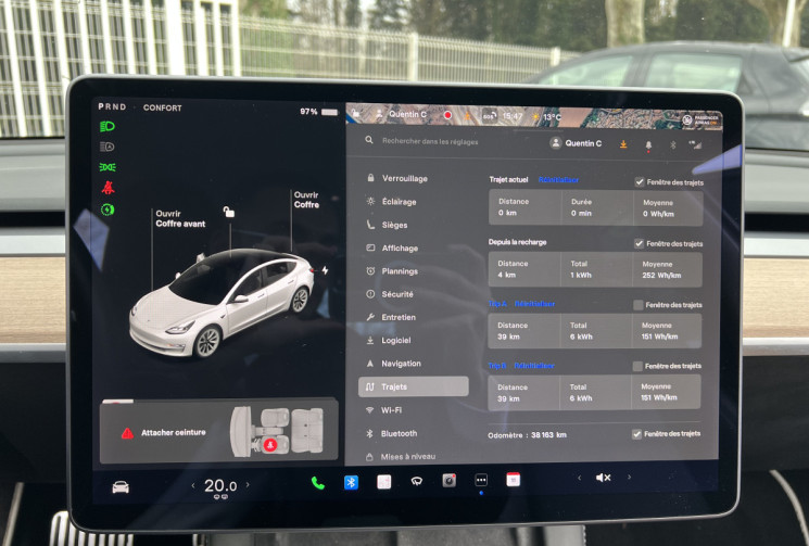 Tesla MODEL 3 Standard Range Plus SR+ RWD / 1ère Main / Jantes 19"